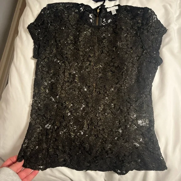 Elegant Black Lace Top - Picture 1 of 4